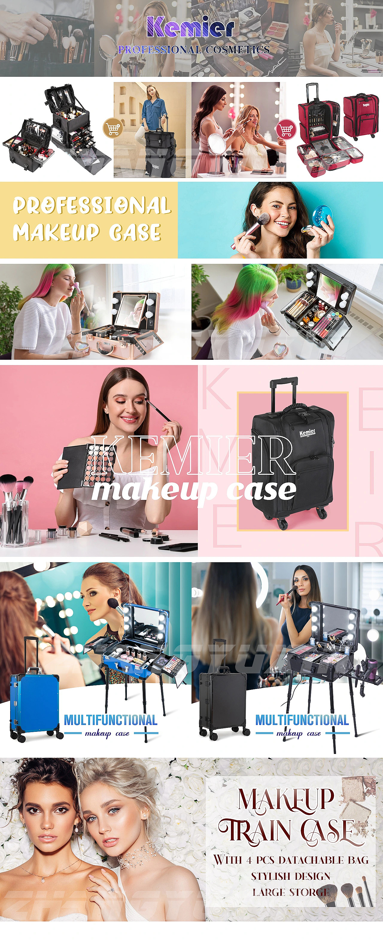亚马逊/跨境电商化妆箱Makeup case旗舰店装修（图ZMzU4NTQ0NTE2） - 其他平面 - 站酷设计师养乐多yuki原创素材 - 站酷ZCOOL
