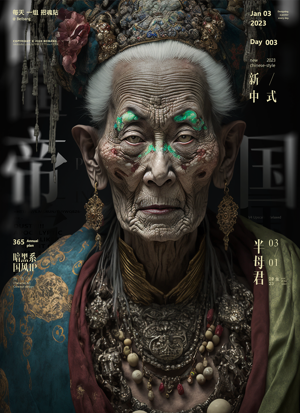 天行健-003#僵尸帝国：半母君（图ZMzI5MzAxNjc2） - 实验艺术 - 站酷设计师北邦原创素材 - 站酷ZCOOL