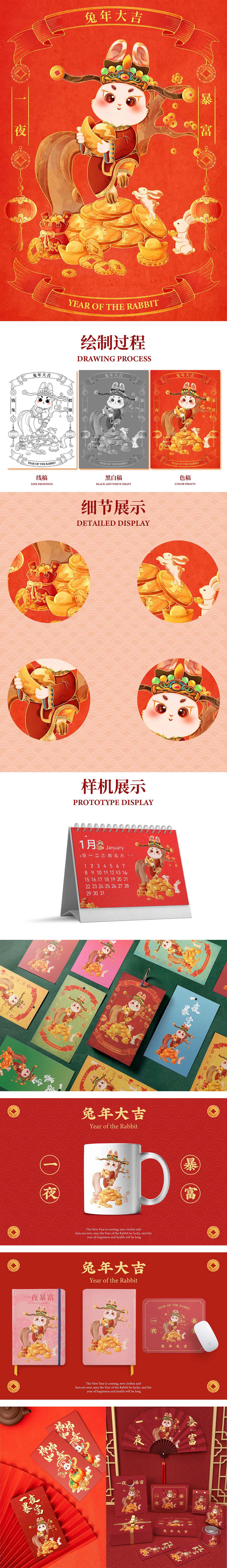 2023兔年IP插画系列（图ZMzI4Nzk4MDky） - 商业插画 - 站酷设计师会游泳的汤圆原创素材 - 站酷ZCOOL