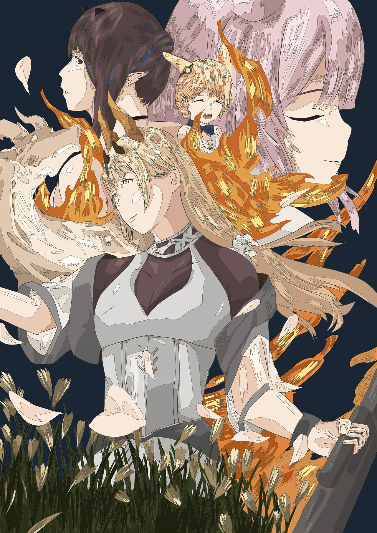 明日方舟--照我以火--苇草（图ZMzI1MDM4MTY0） - 创作习作 - 站酷设计师椛楠twelve原创素材 - 站酷ZCOOL