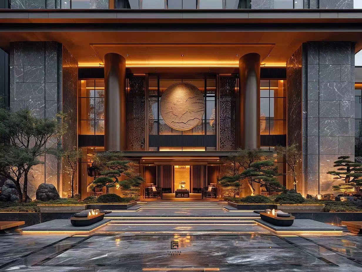 新中式酒店会所设计|演绎精致优雅中式意境（图ZMzYwNjI0NjI4） - 酒店餐饮设计 - 站酷设计师钱多多全案设计原创素材 - 站酷ZCOOL