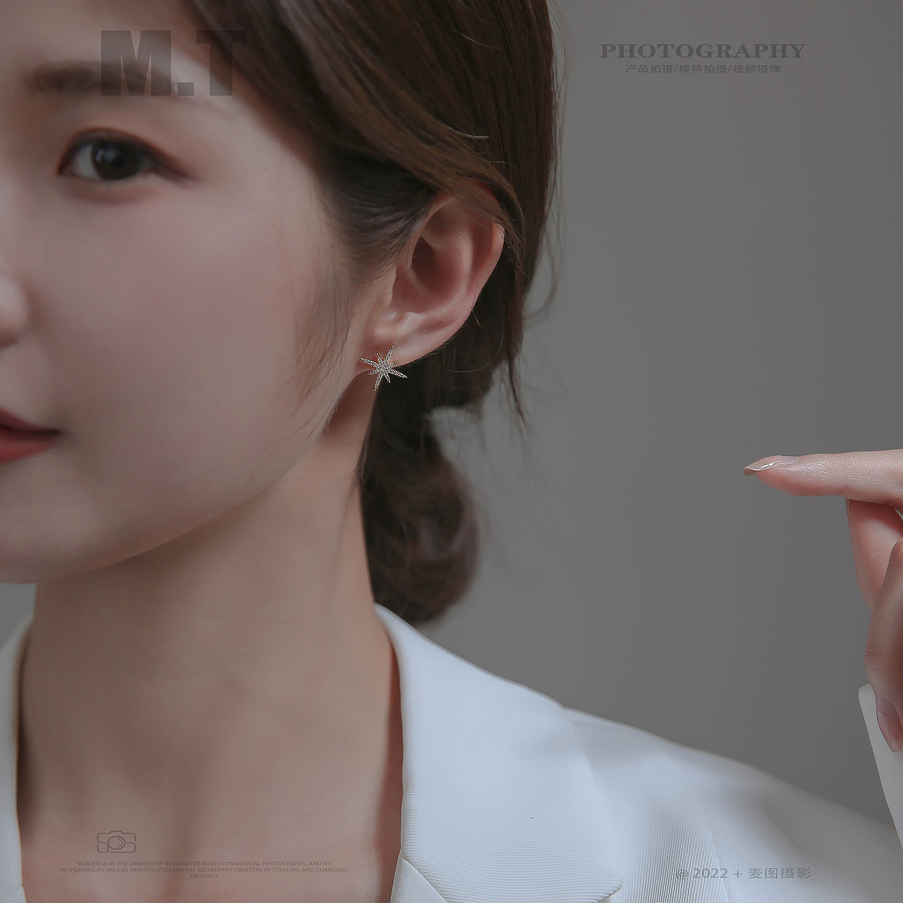 产品摄影 | 小众饰品 耳饰模特拍摄作品展示