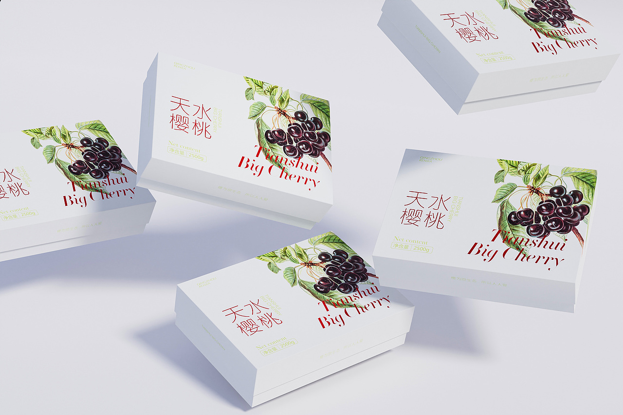 天水大樱桃包装设计(图ZMzQyNTY1OTI4) - 包装 - 站酷设计师龙天设计原创素材 - 站酷ZCOOL