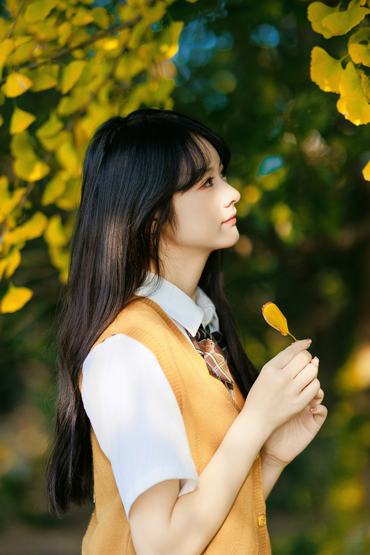 秋日来信（图ZMzU1MjM3NjI0） - 人像摄影 - 站酷设计师拾影饮月原创素材 - 站酷ZCOOL