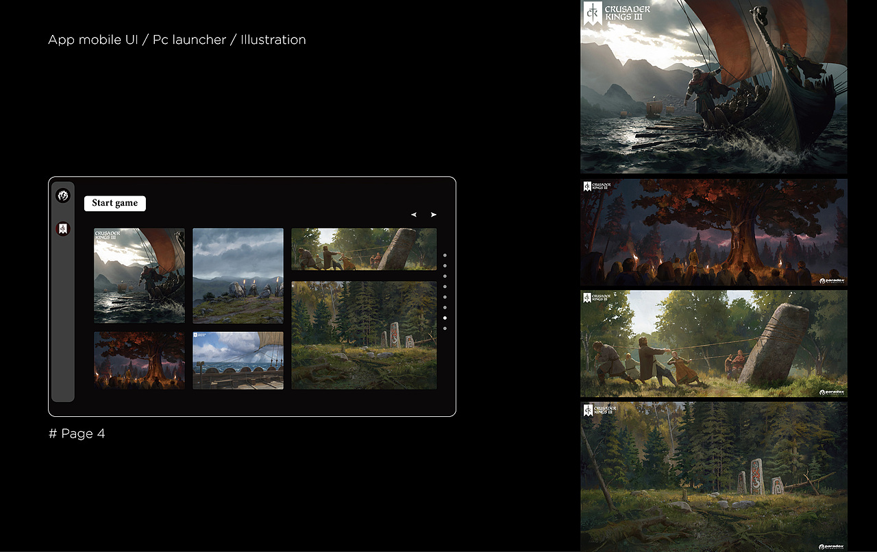 paradox interactive app/pc ui（图ZMzQ4NTMxMzcy） - 软件界面 - 站酷设计师JangOntaek原创素材 - 站酷ZCOOL