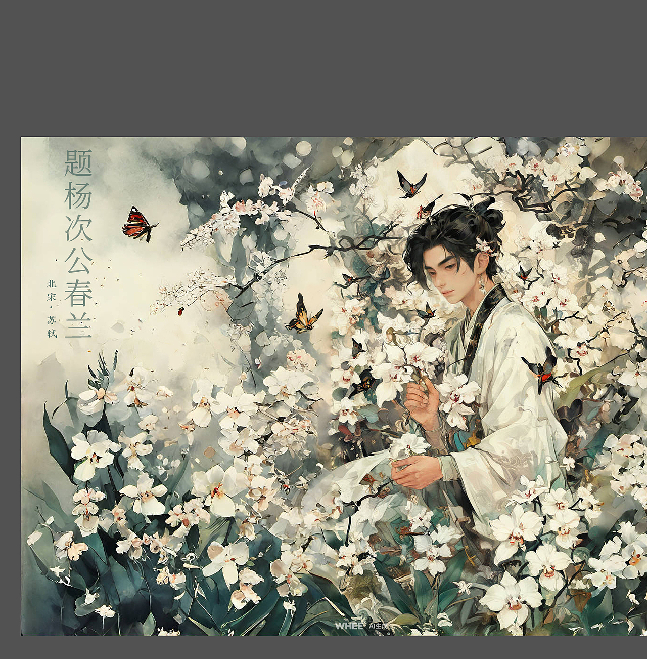 古诗中的诗人与四君子 【梅/兰/竹/菊】