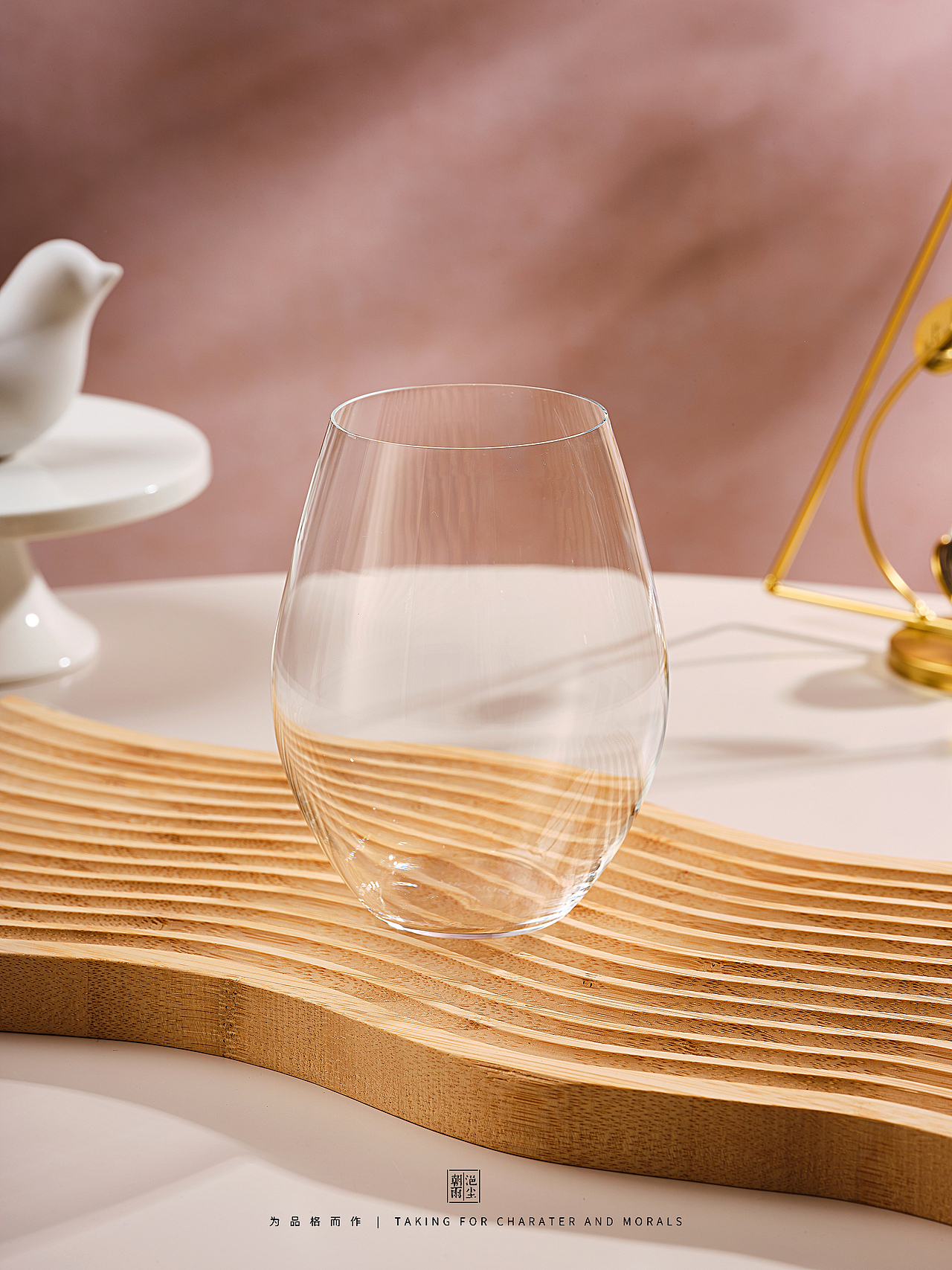 高端玻璃酒杯拍摄