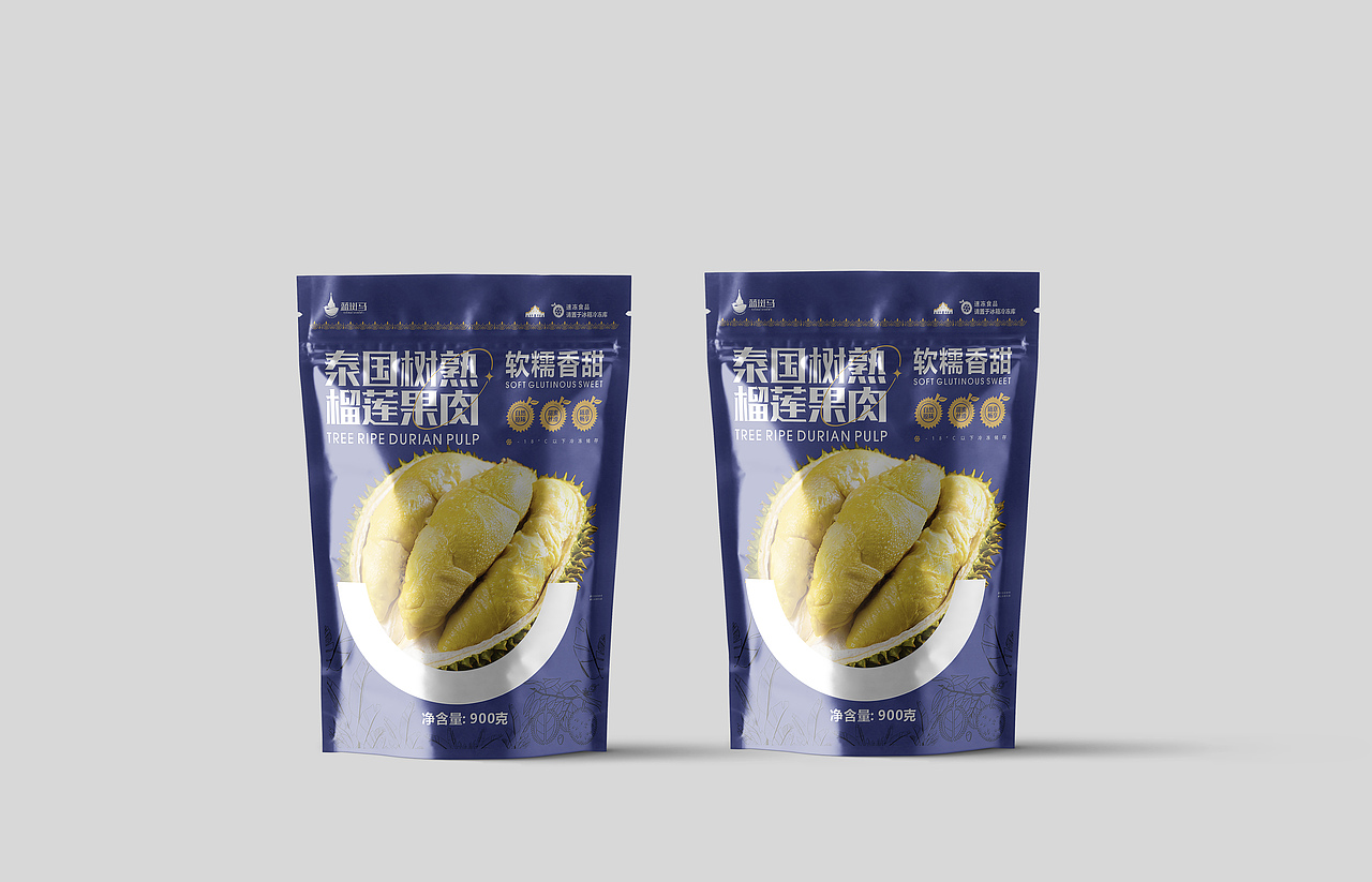 榴莲系列产品包装形象