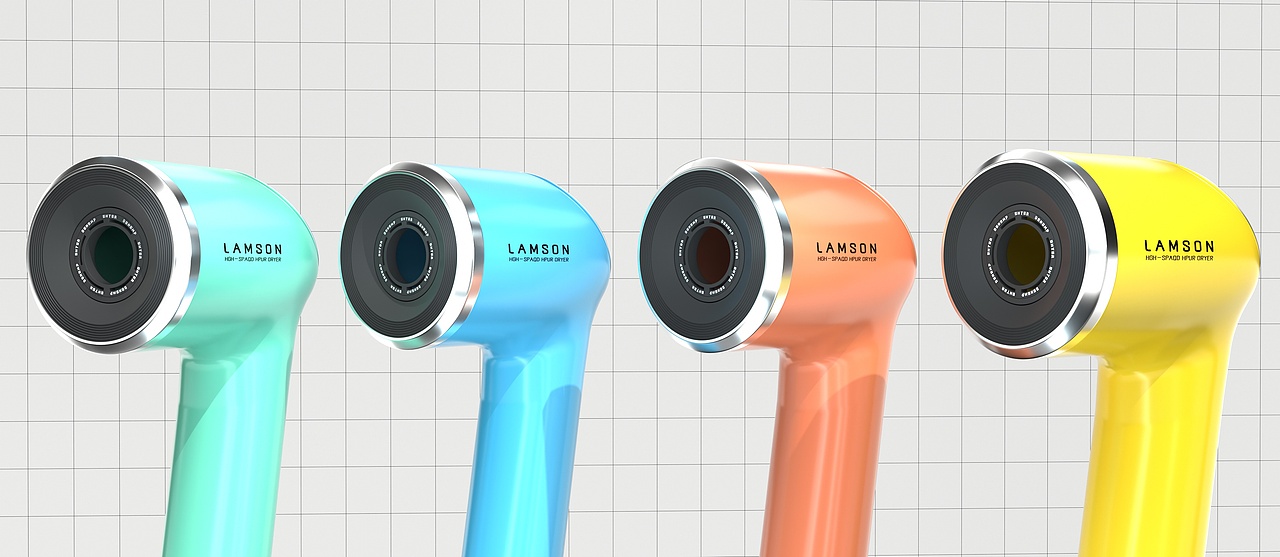 吹风机建模渲染