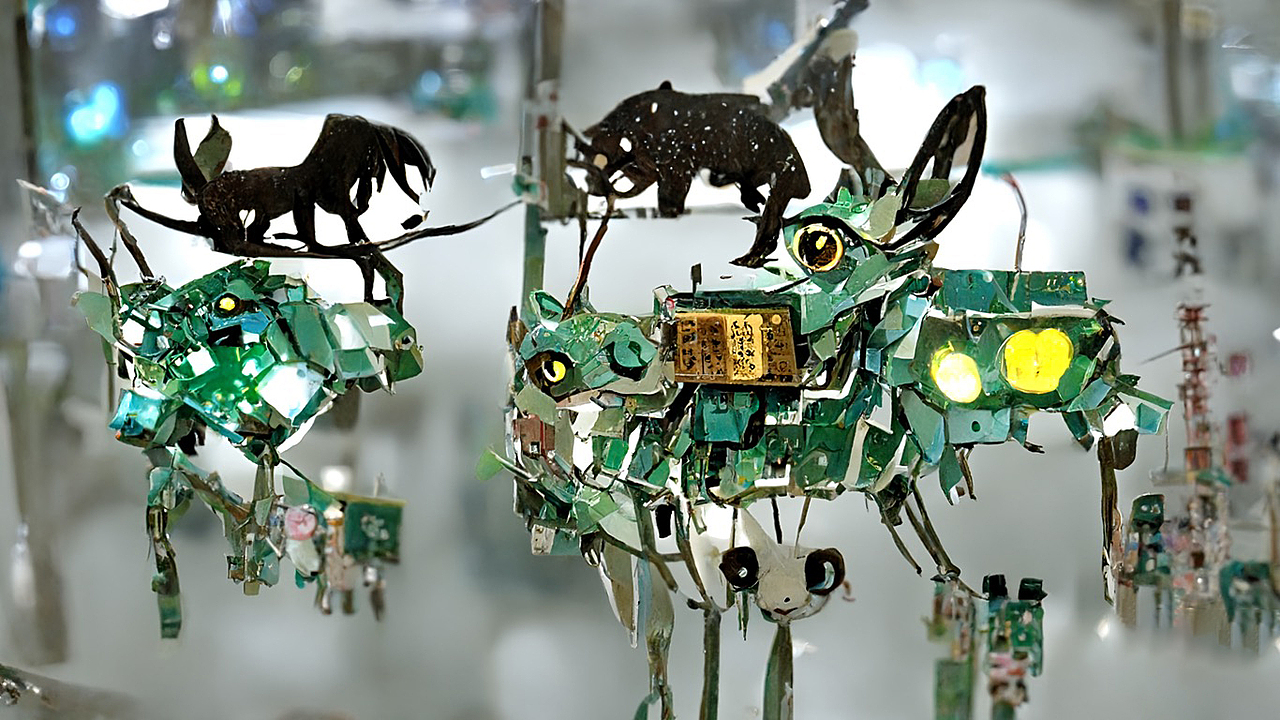 #wow+数字艺术nft科学机器人电子信息技术数字精密芯片