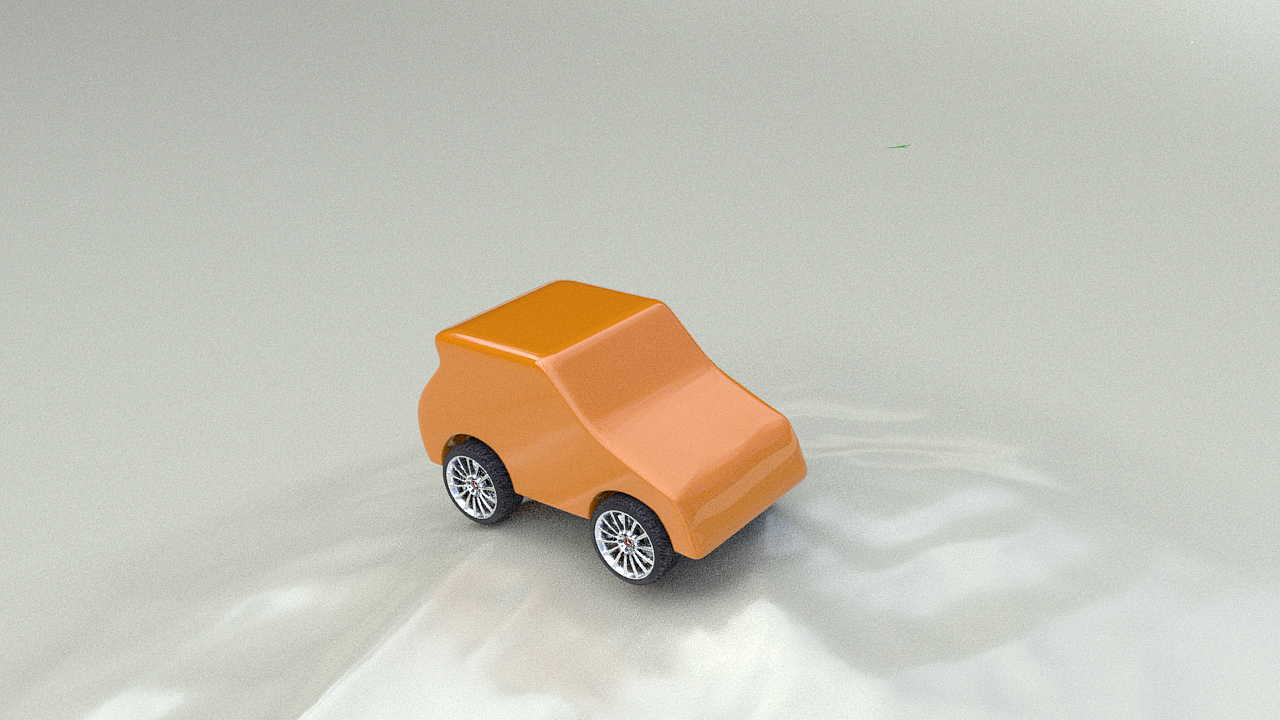 使用c4d制作的小车产品动画