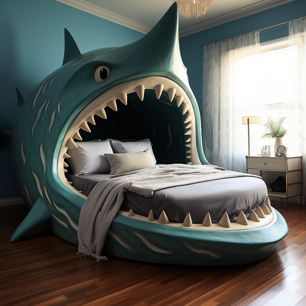 原创鲨鱼床