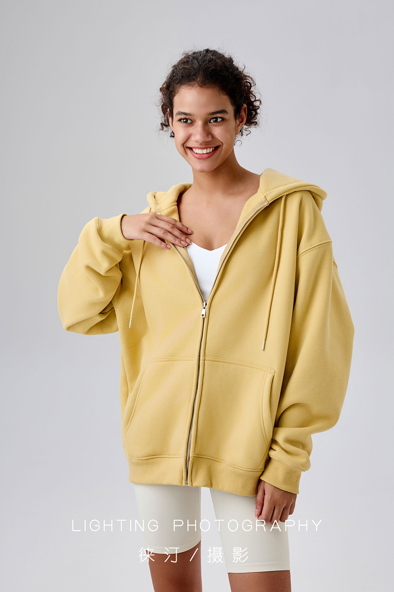卫衣模特图,潮牌女装摄影,外贸服装摄影