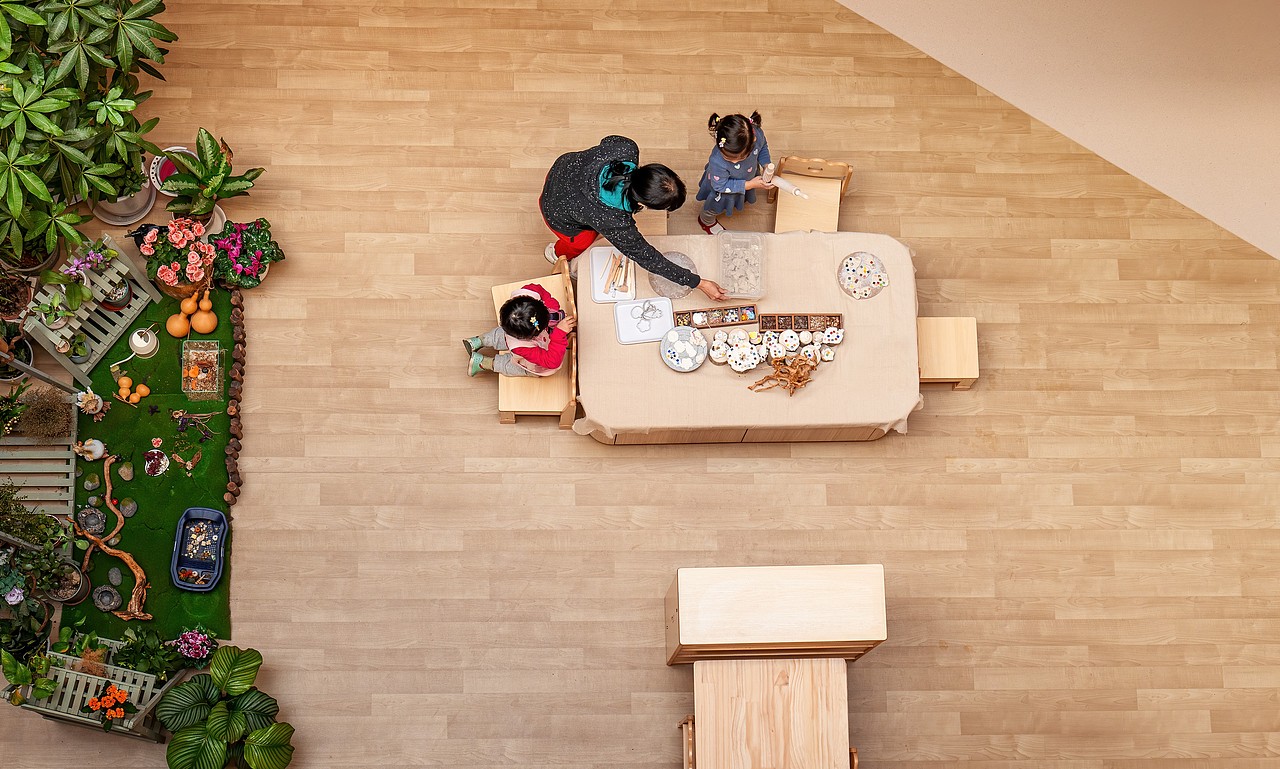 自然氧气屋,城市里的森林王国,幼儿园室内装修设计