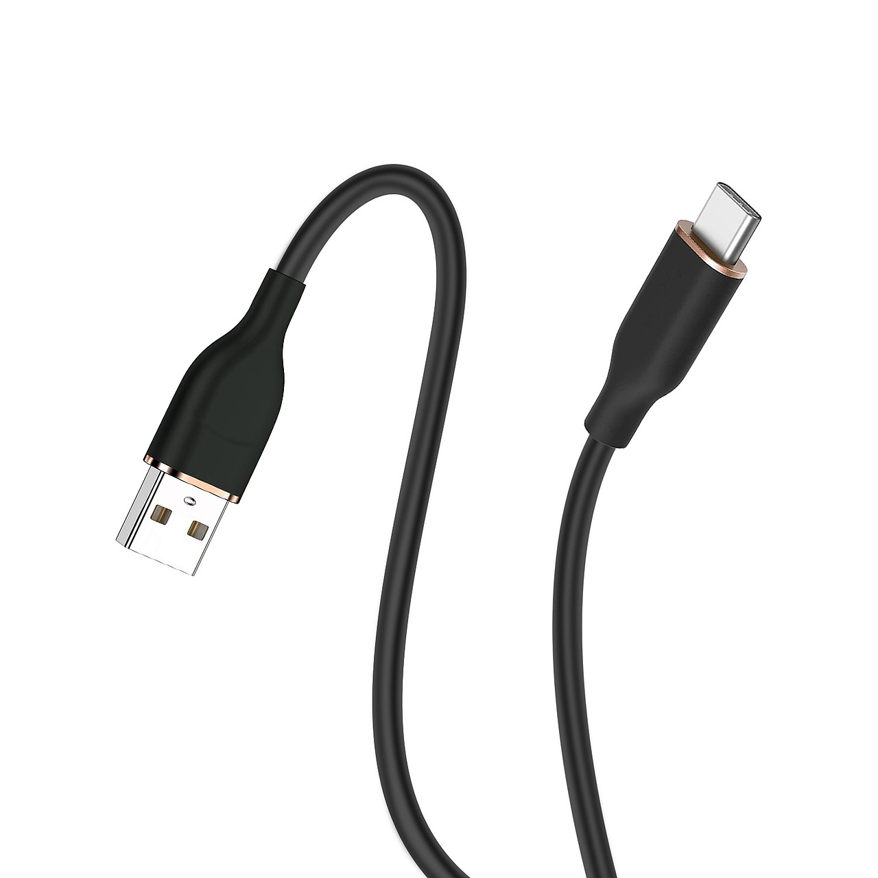 亚马逊-Ultra-Soft Silicone USB-A to USB-C Cable