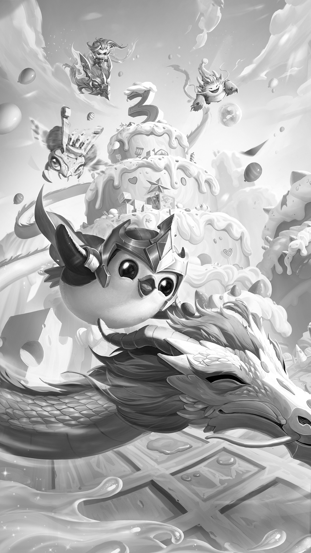 《云顶之奕》3周年活动KV（图ZMzA2MTM3MzYw） - 游戏原画 - 站酷设计师沅禾_W原创素材 - 站酷ZCOOL