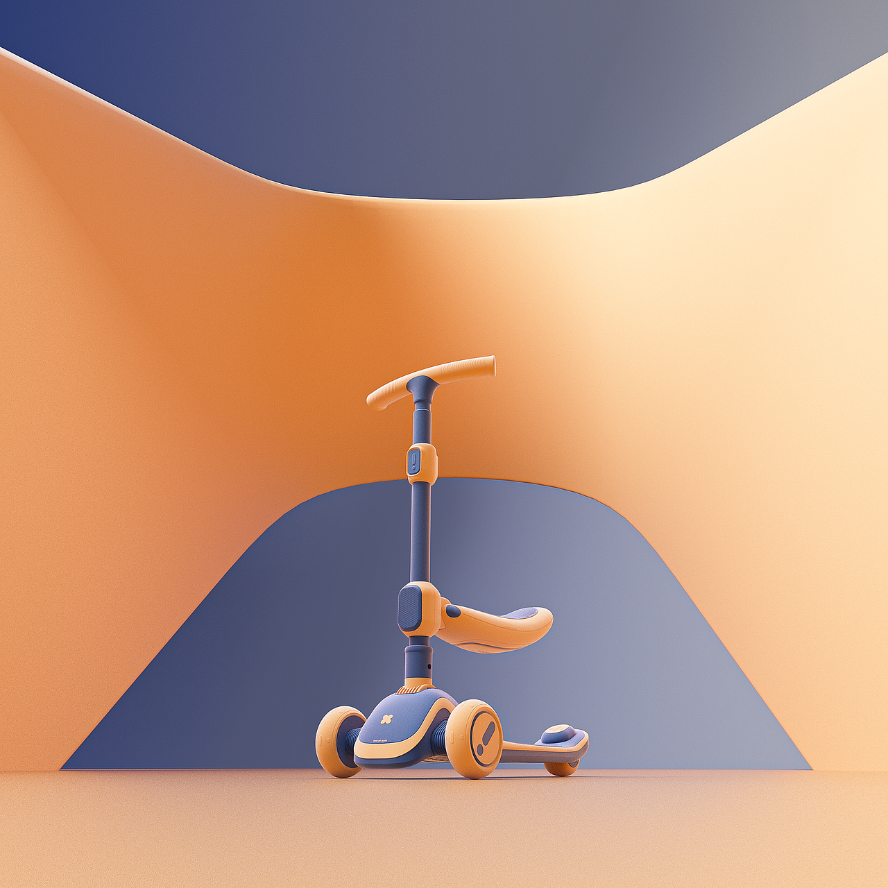 儿童滑板车外观ID设计| Children's scooter ID design