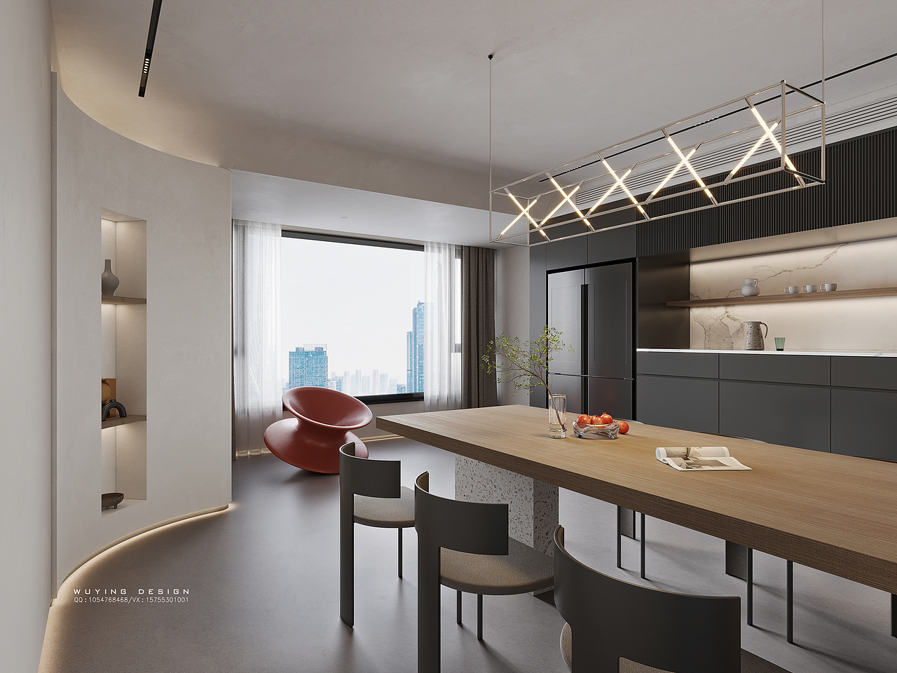 WYD/现代风格家装效果图表现/無影设计表现