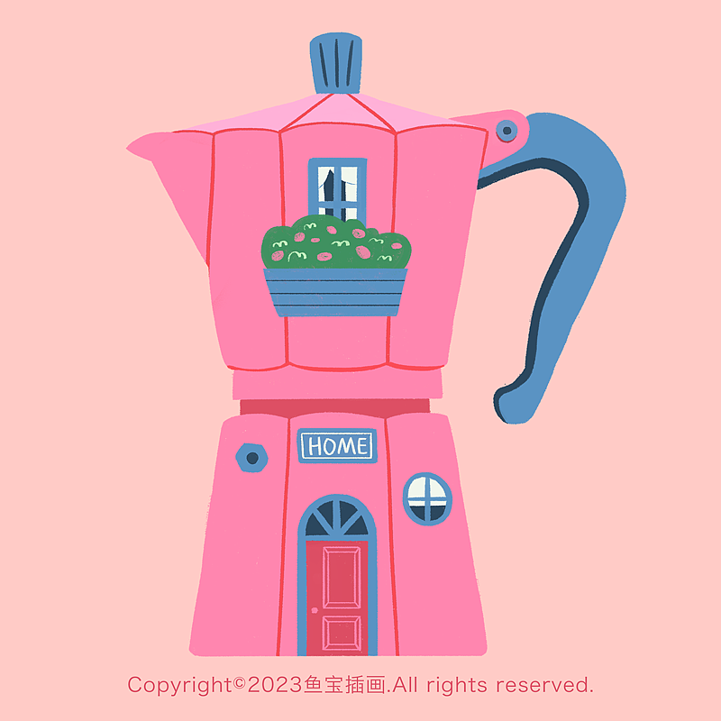 咖啡小房子（图ZMzI4MDAzNjI4） - 创作习作 - 站酷设计师鱼插画原创素材 - 站酷ZCOOL