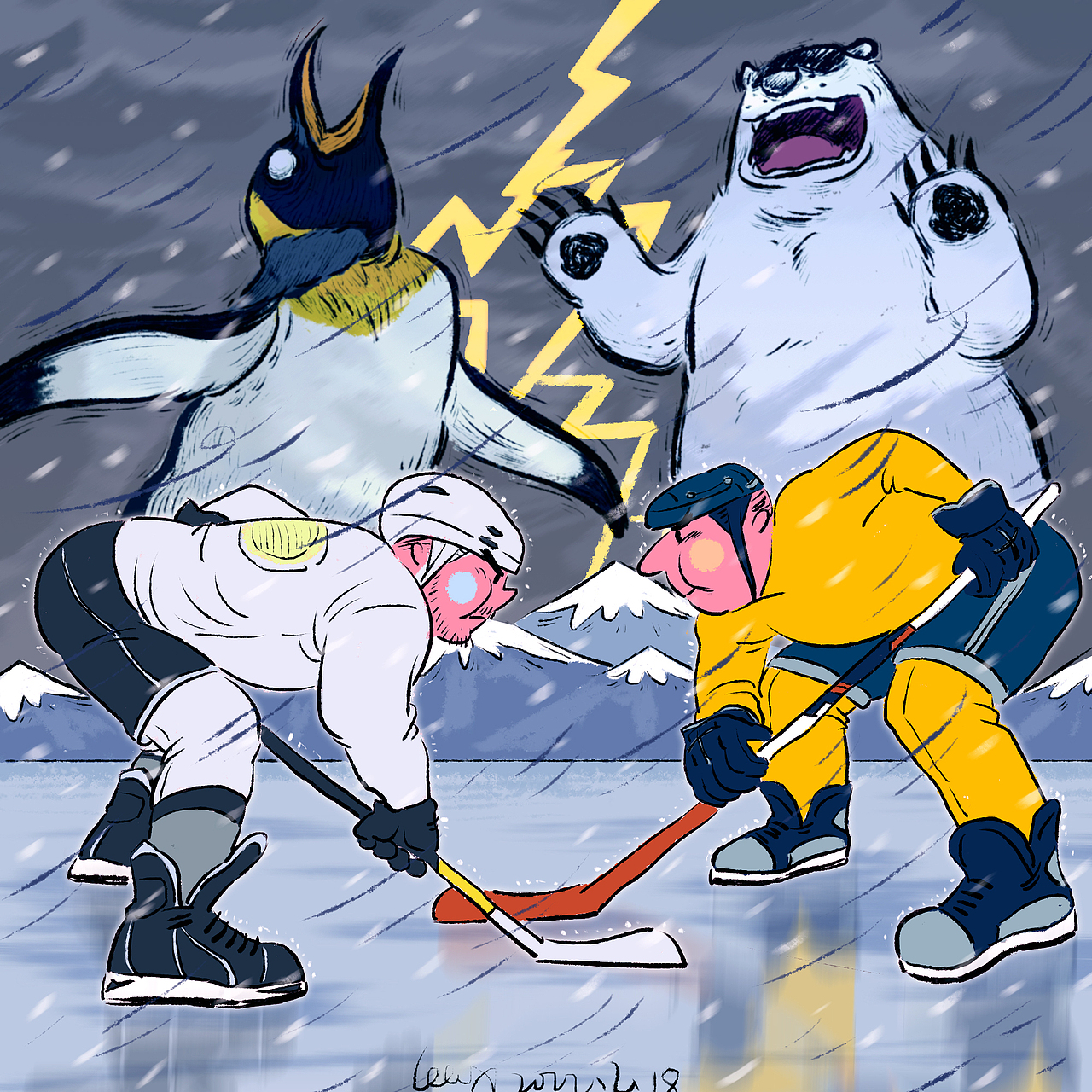 近几月的一些插画小练习