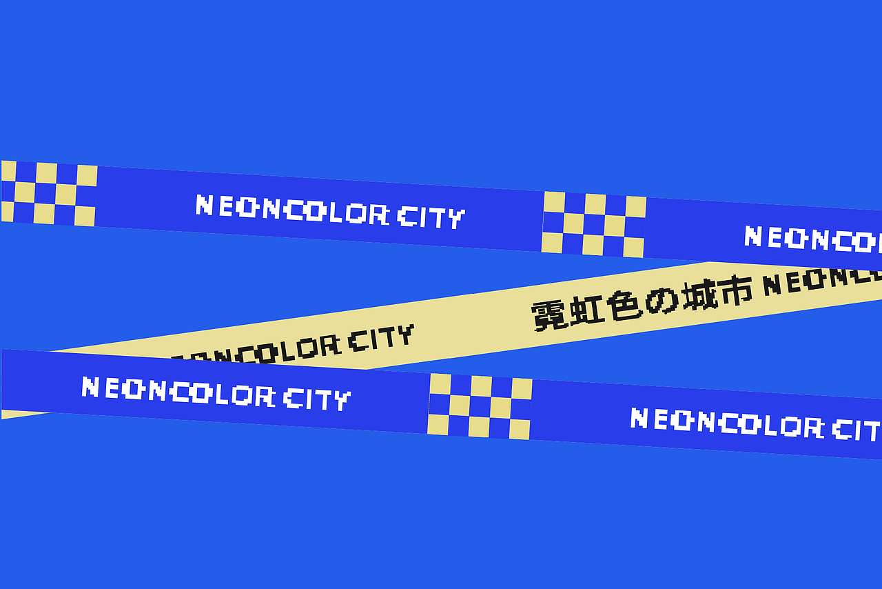 KV设计｜霓虹色的城市