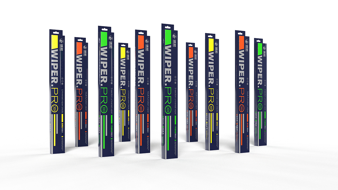 高档雨刮片汽车雨刮器包装设计-悟杰品牌视觉设计