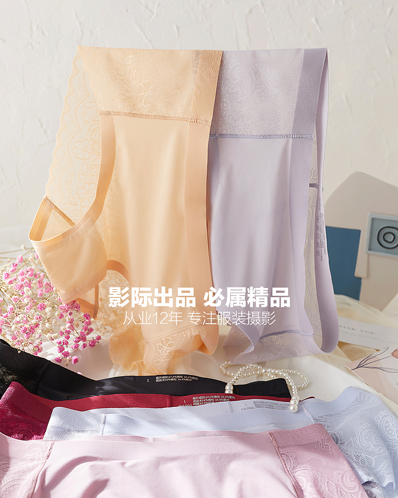 内裤文胸创意平铺拍 INS 网红风