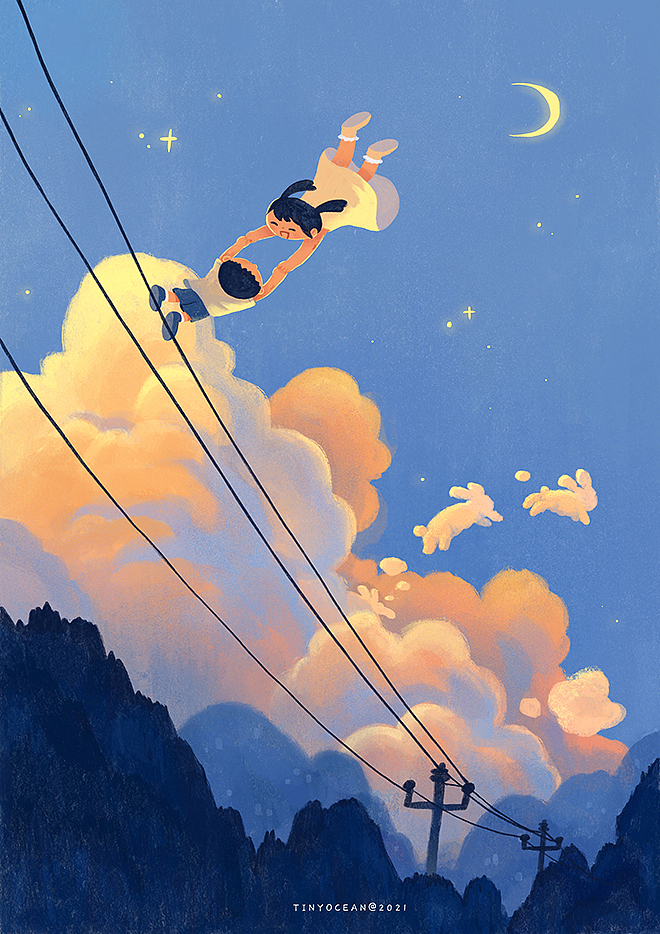 有我陪你长大/60天色彩速涂（图ZMzA0NzYwOTM2） - 创作习作 - 站酷设计师豆丁洋原创素材 - 站酷ZCOOL