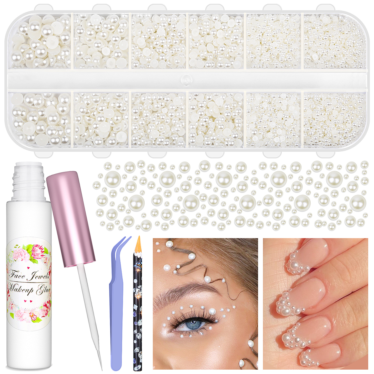 亚马逊主图设计-透明钻石-珍珠产品-珍珠产品视频