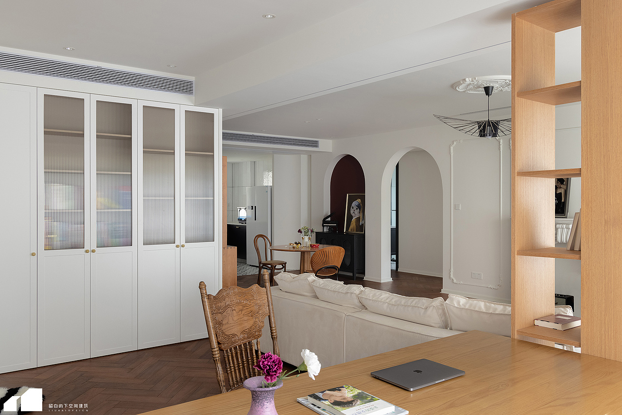 留白·实景｜钢琴老师理想中的轻法式，处处都是小心机（图ZMzE1MDk5NDc2） - 家装设计 - 站酷设计师留白屿下空间建筑原创素材 - 站酷ZCOOL