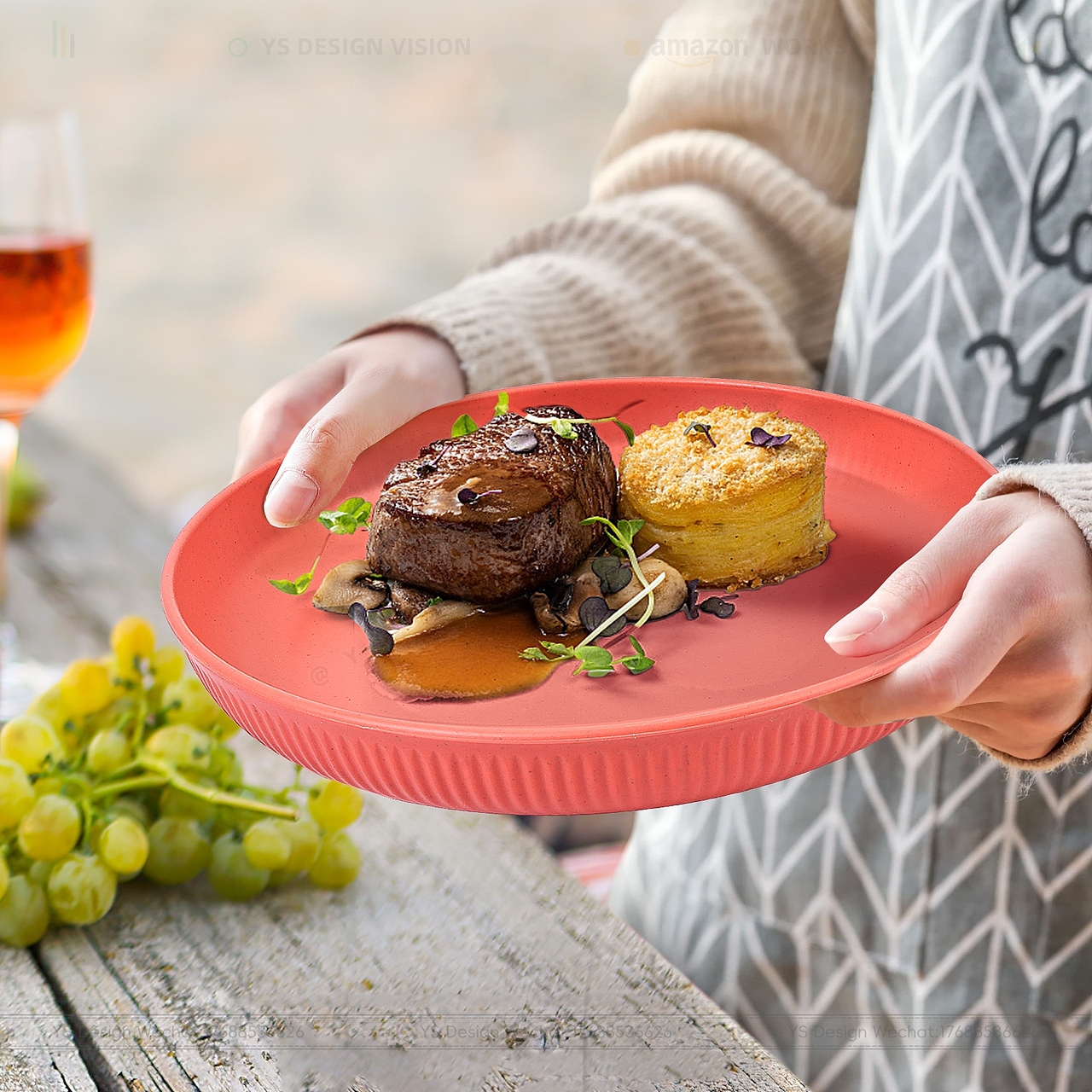 亚马逊餐盘主图A+