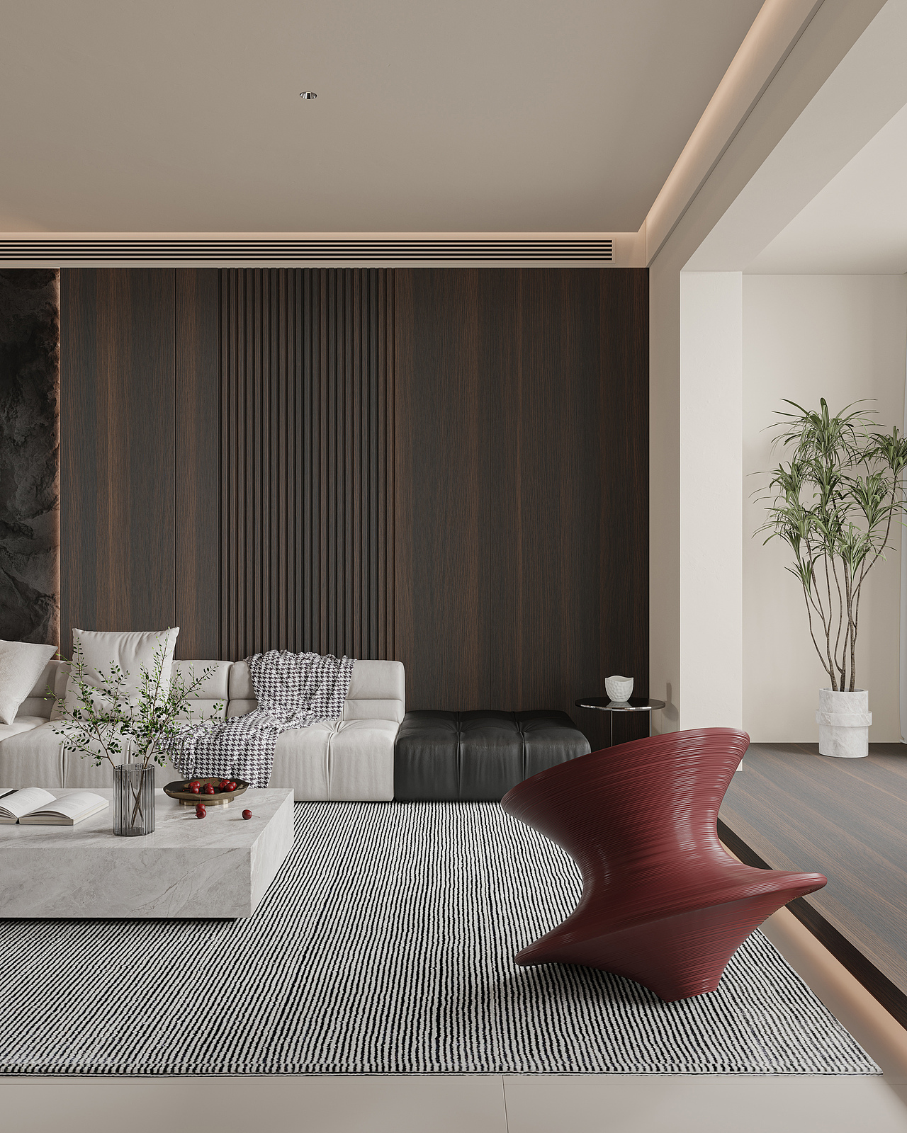 绘感视觉设计——大平层现代风格设计案例