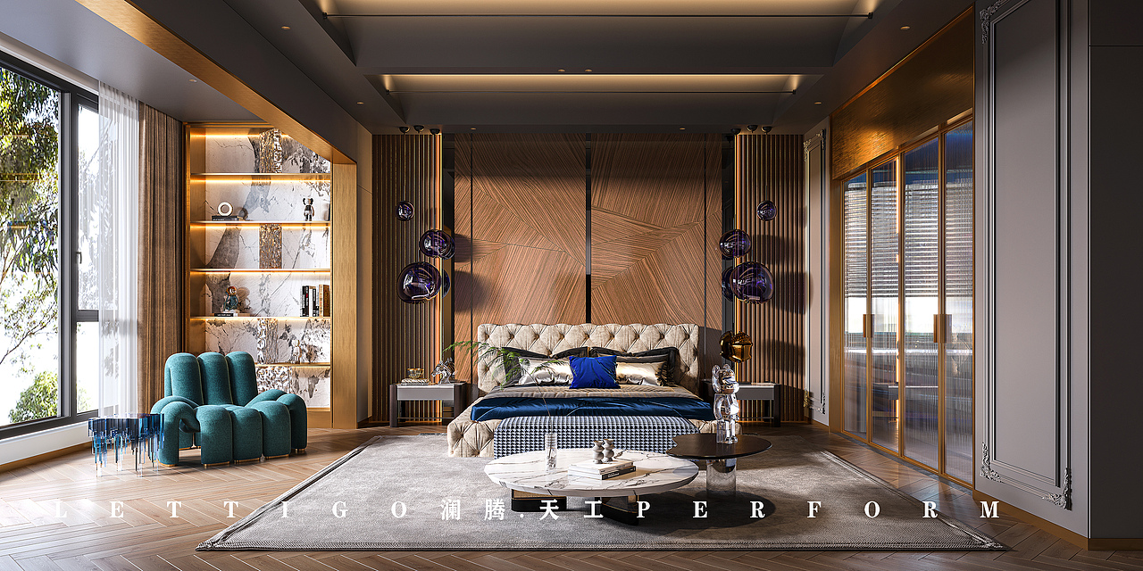 港式重奢别墅，历时3个月打造的一个高品质居住空间（图ZMzIyNDY0MzEy） - 家装设计 - 站酷设计师DesignerZtt186原创素材 - 站酷ZCOOL