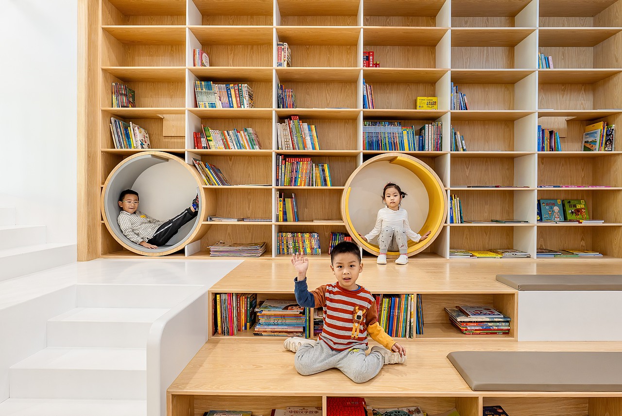 自然氧气屋,城市里的森林王国,幼儿园室内装修设计