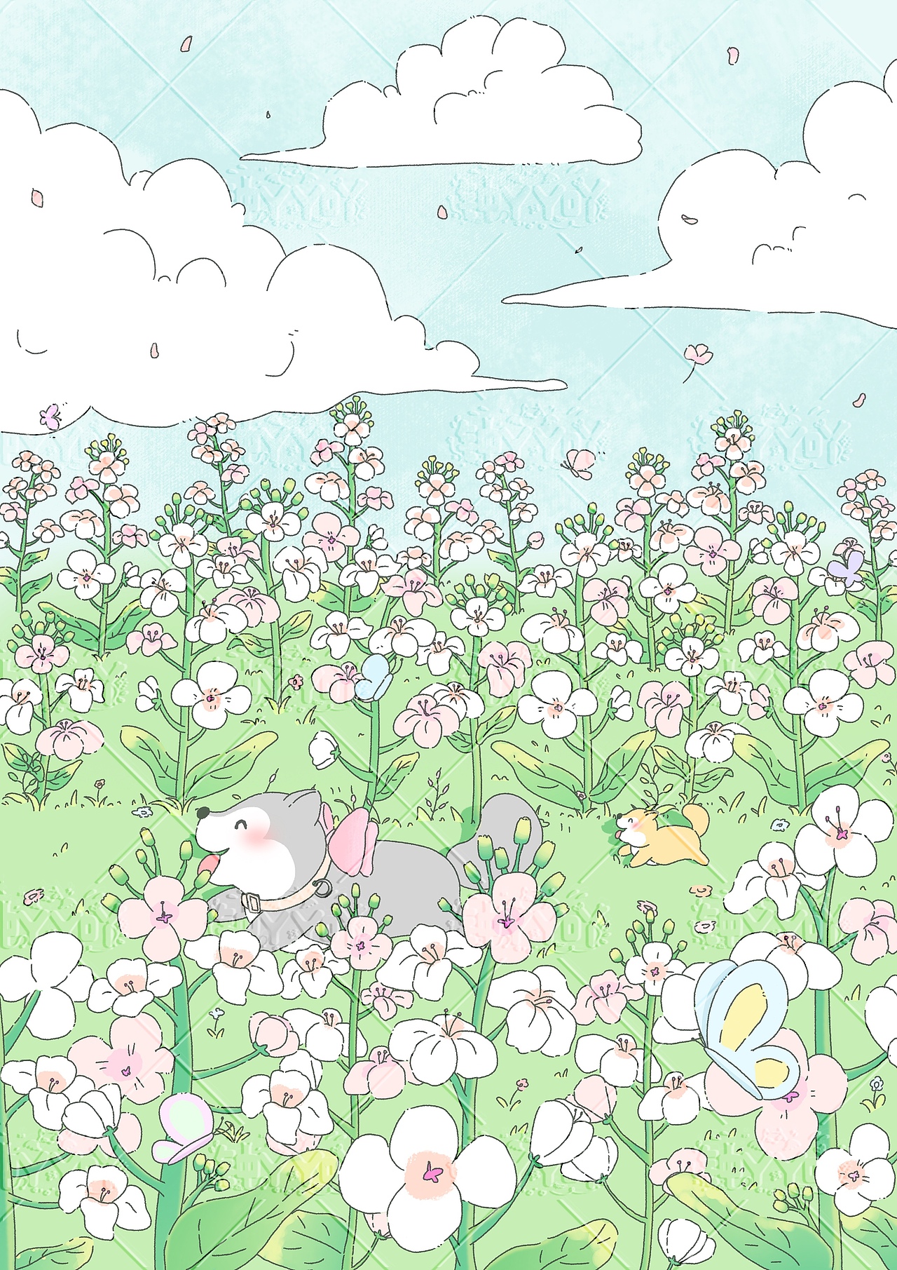 原创治愈系场景插画合集