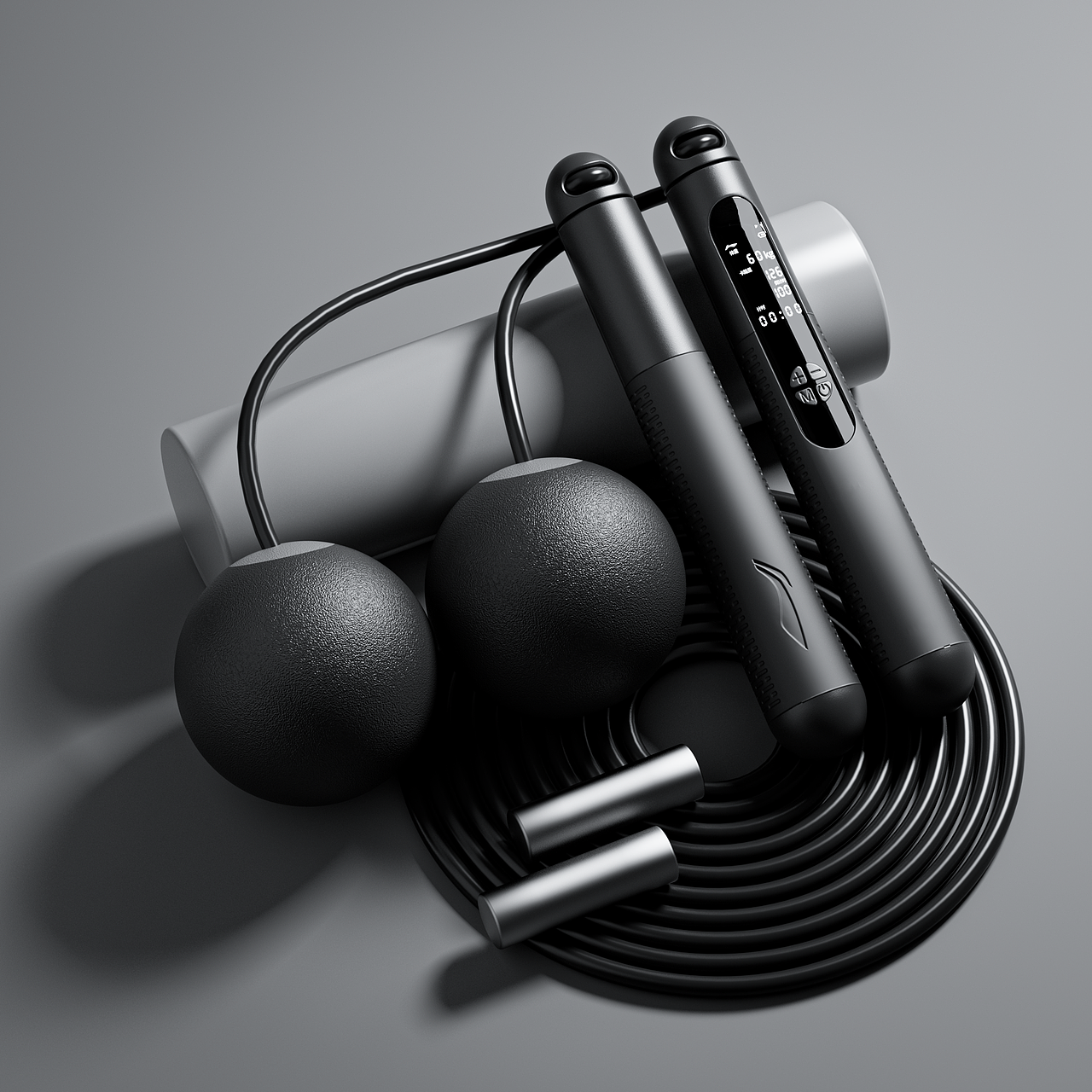 特步双轮健腹轮/跳绳建模渲染（图ZMzcwMjQyNjQw） - 产品 - 站酷设计师努力奔跑的蜜蜂原创素材 - 站酷ZCOOL