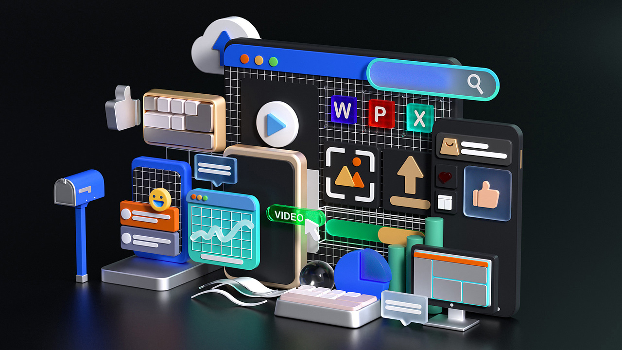 3-4月份三维（未来自然）（图ZMjk5OTI0MjA0） - 场景 - 站酷设计师小小爬原创素材 - 站酷ZCOOL