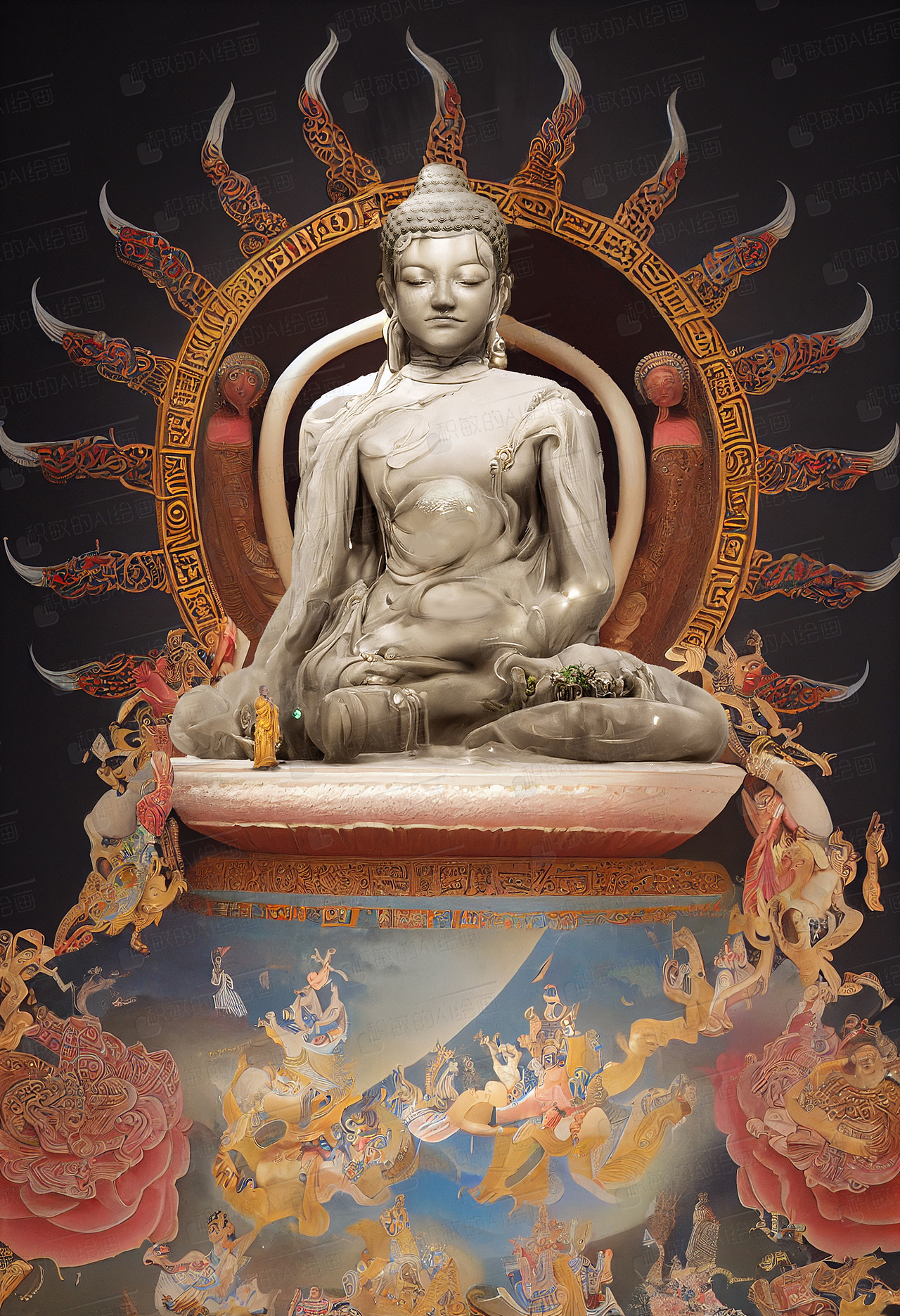 藏风（图ZMzIwMjk1ODIw） - AI作品 - 站酷设计师积敏的AI绘画原创素材 - 站酷ZCOOL