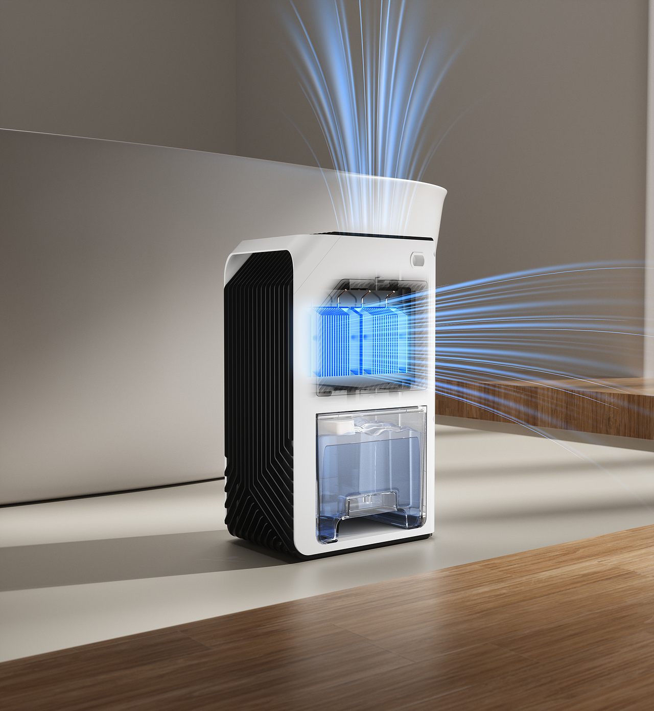 桌面除湿机室内场景渲染