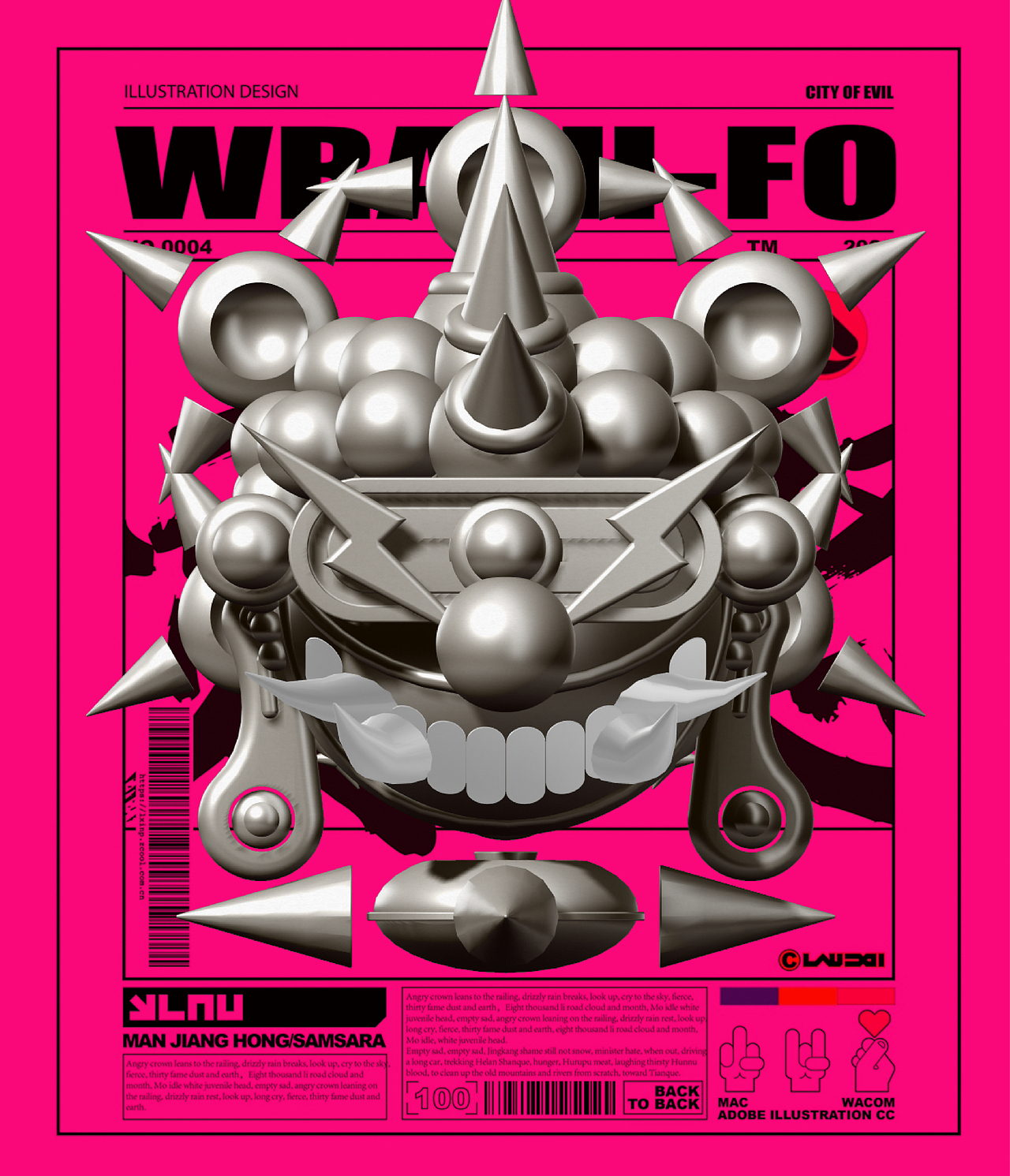 CITY OF EVIL（图ZMzQ1OTk0NjI0） - 新锐潮流插画 - 站酷设计师LAU丶一乂刂原创素材 - 站酷ZCOOL