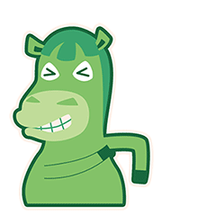 康康是匹小绿马IP设计