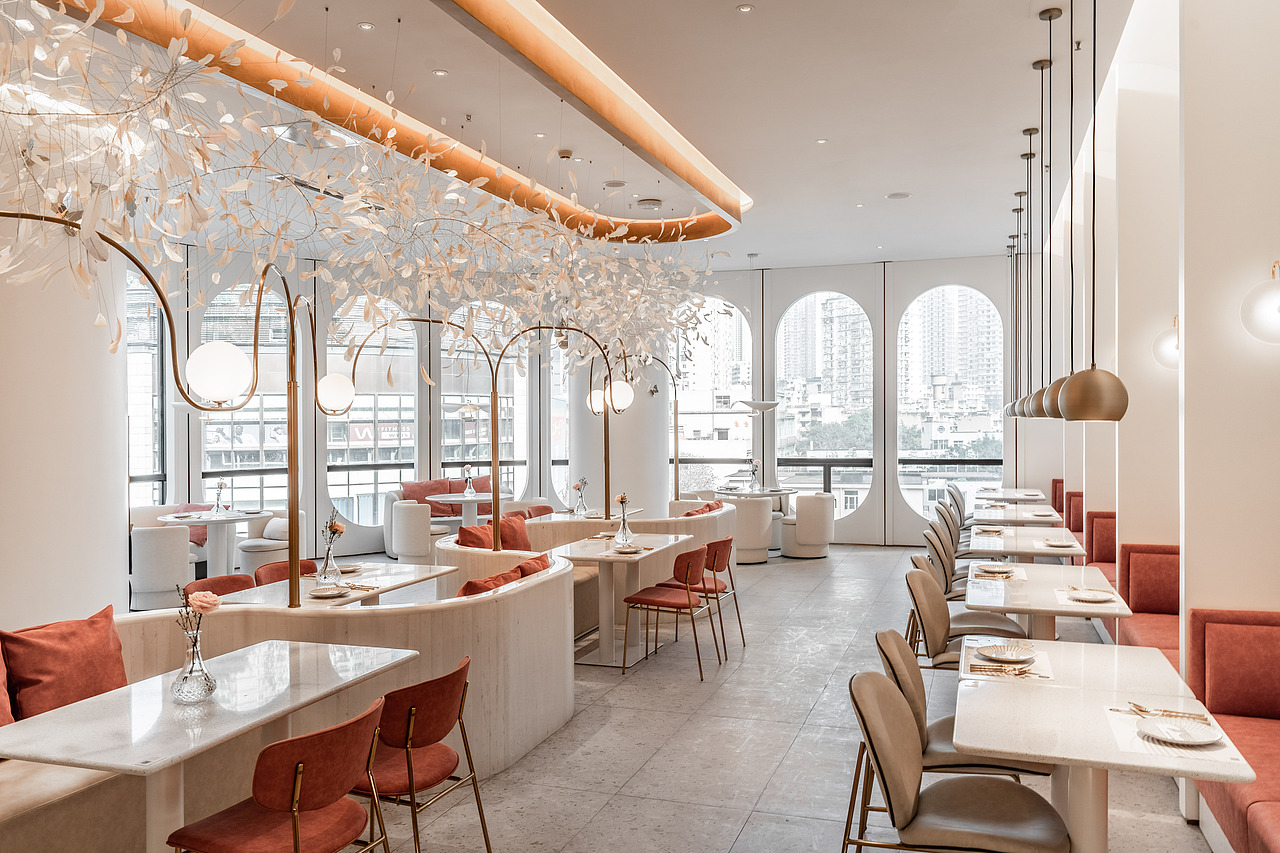 纽玩西餐厅(时代天街店)|重庆派派全案设计（图ZMzE4OTE2NTIw） - 酒店餐饮设计 - 站酷设计师派派全案设计公司原创素材 - 站酷ZCOOL