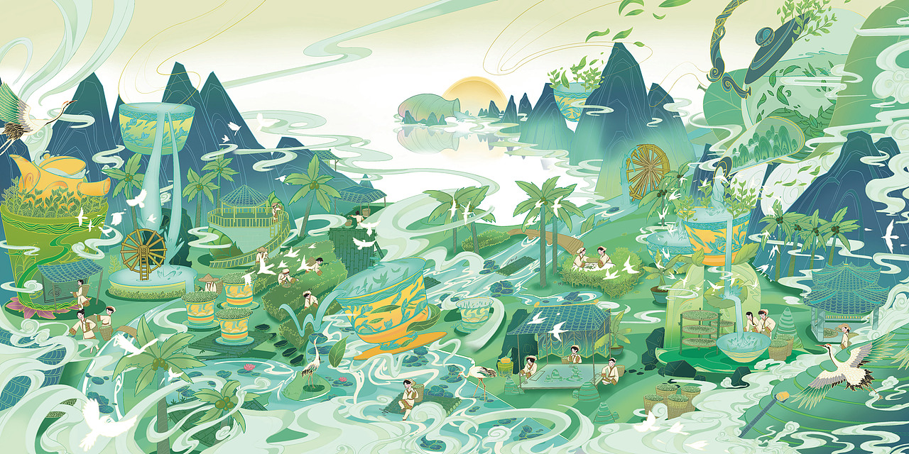 《海南大叶茶》茶叶包装设计比赛（图ZMzYwOTE5MDIw） - 包装 - 站酷设计师西伯利亚猹原创素材 - 站酷ZCOOL