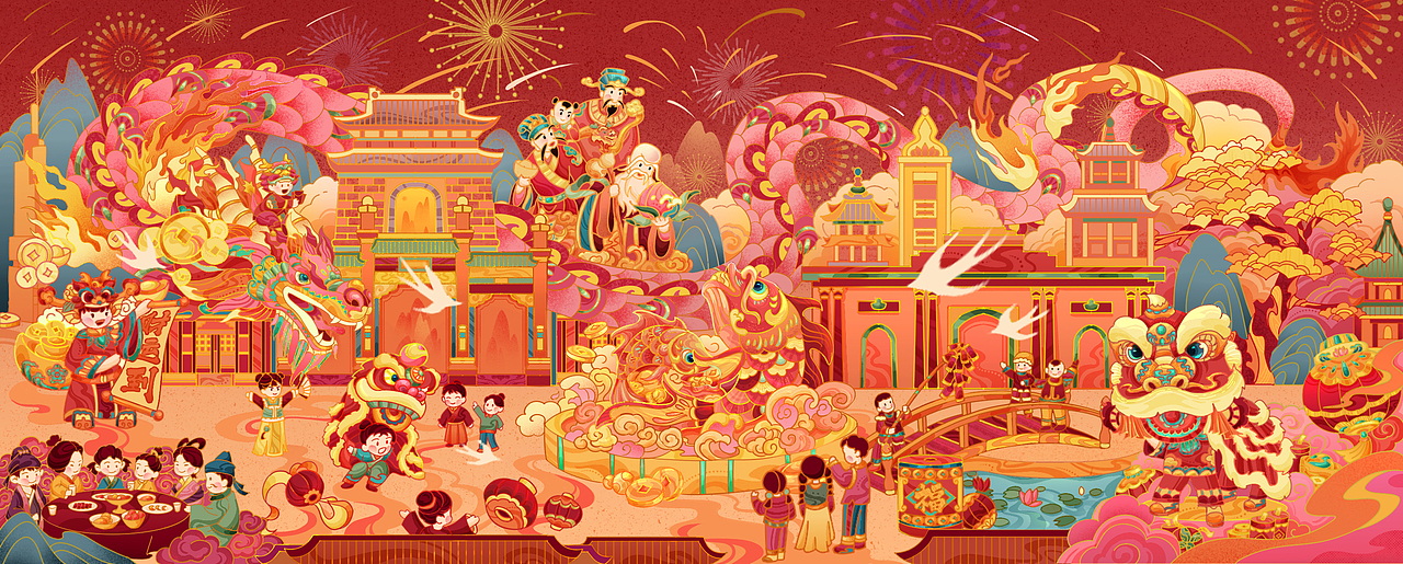 龙年大吉/端午安康（图ZMzYxNTUwMjQ0） - 商业插画 - 站酷设计师安康Ankang原创素材 - 站酷ZCOOL