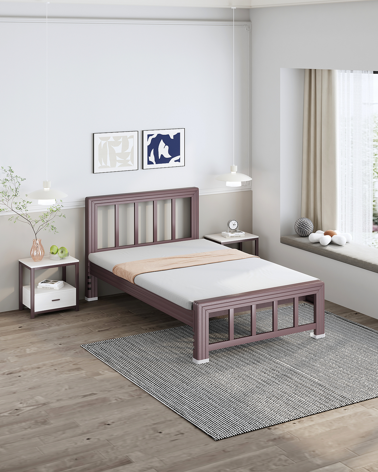 电商用铁艺床效果图（图ZMzUzNDQ0MjE2） - 产品 - 站酷设计师赤炜工业设计原创素材 - 站酷ZCOOL