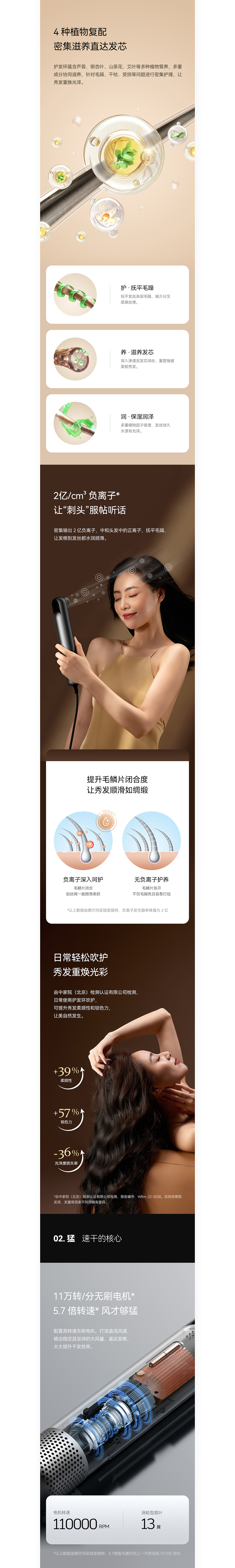 两款详情页设计-加湿器&电吹风