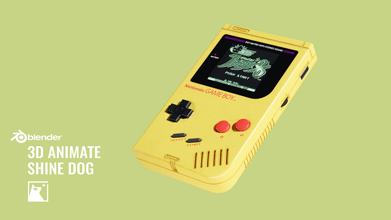 【blender】产品动画 Gameboy（图ZMzI0NDU2Mjky） - 产品 - 站酷设计师sssssshinedog原创素材 - 站酷ZCOOL