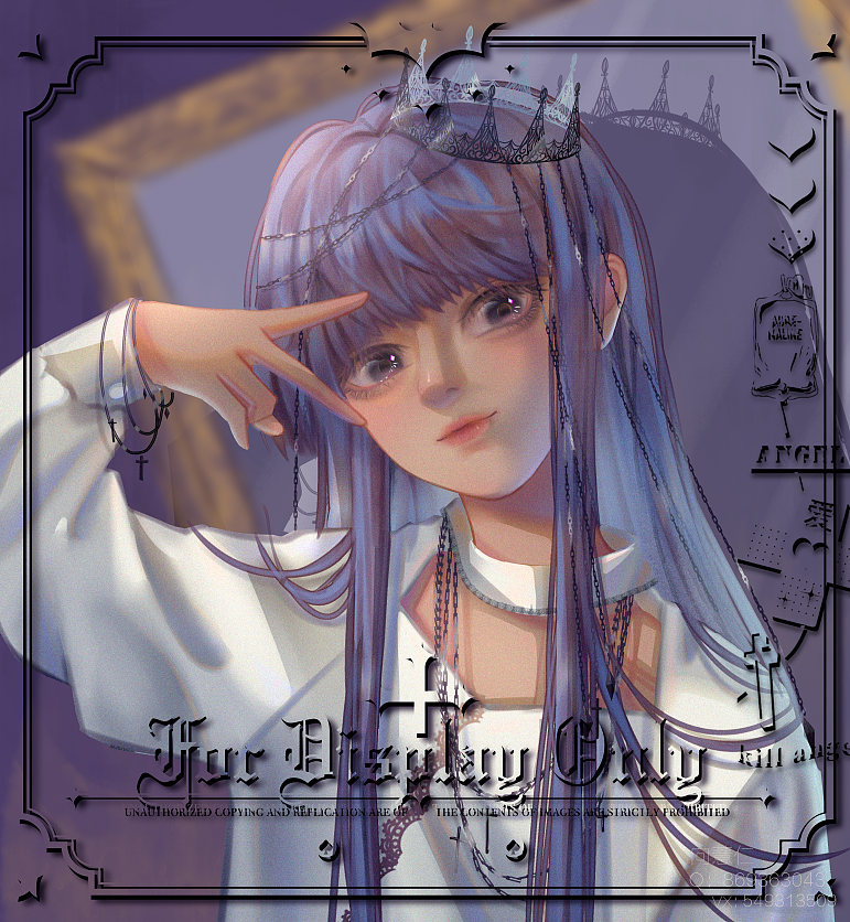 紫发小姐姐头像（图ZMzUzMTI1Mzgw） - 其他 - 站酷设计师向薏仁原创素材 - 站酷ZCOOL