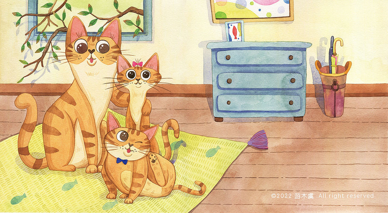 【绘本】小猫钓鱼