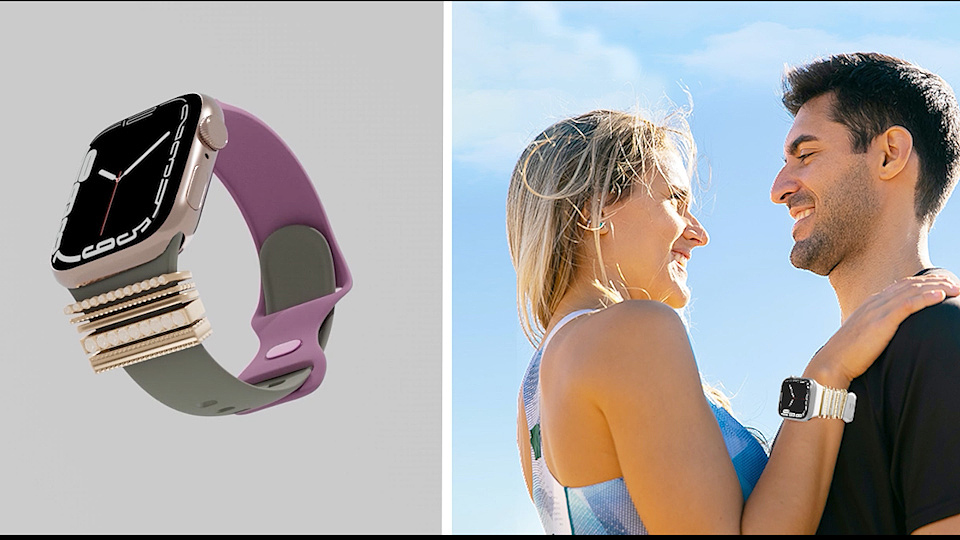 八字扣硅胶表带 苹果手表 亚马逊手表视频 表带视频